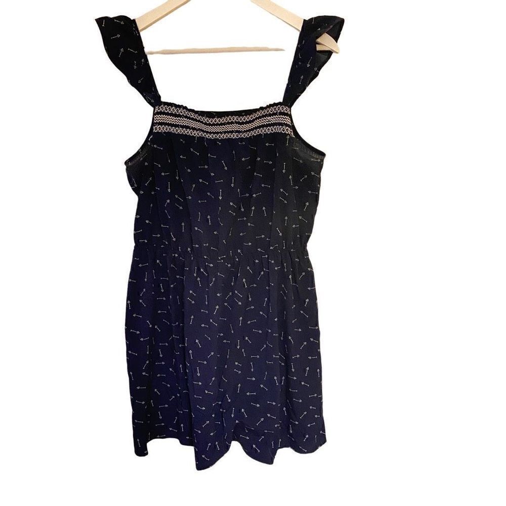 Xhilaration Large Blue Arrow Print Dress – Y2K Vintage Babydoll Tee Vibes